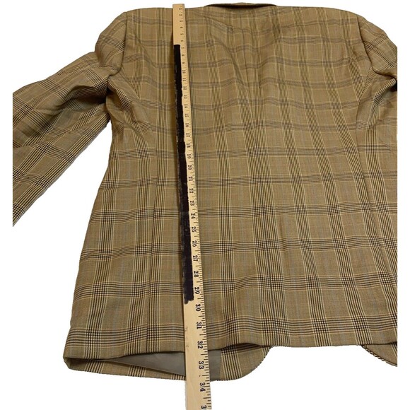 T. Harris London Plaid Blazer Sport Coat Wool Size 46L - Picture 13 of 13
